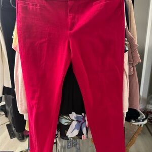Banana Republic Red Sloan Pants